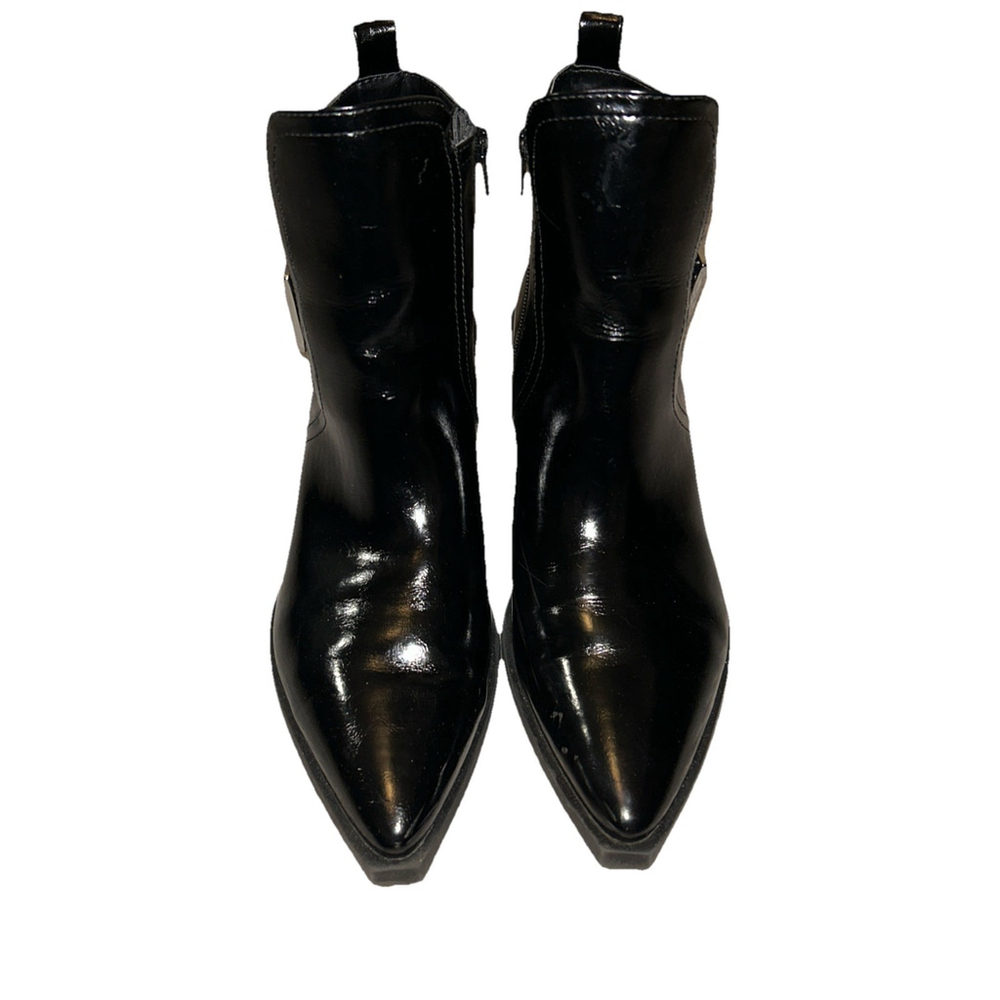 wild Fable Giovanna Buckle Western Ankle Boots Memory Foam Insole Black 9 M